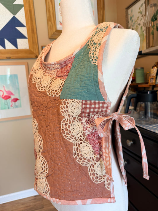 Handmade Quilted Tie Tank