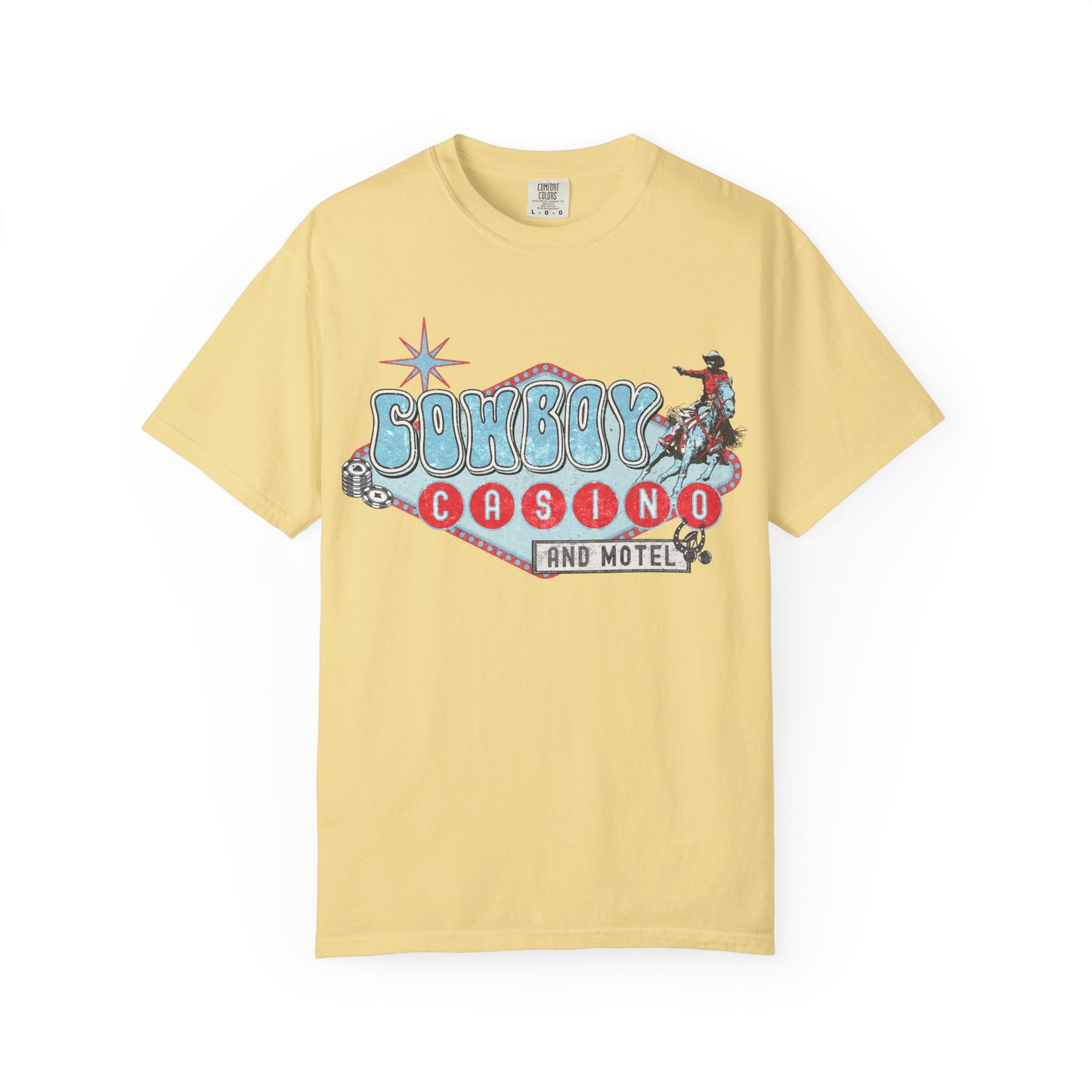 Vintage Cowboy T-shirt, Retro cowboy casino tshirt, western tee, festival tee