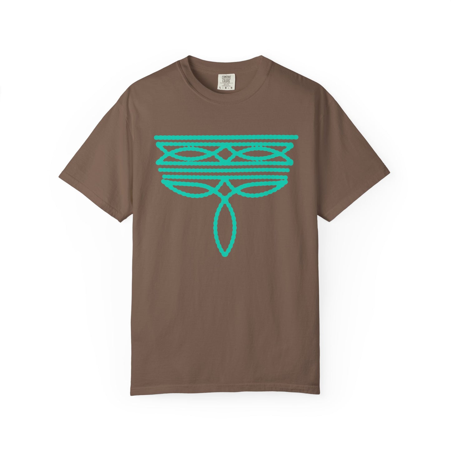 Turquoise Cowgirl Boot Stitch T-shirt