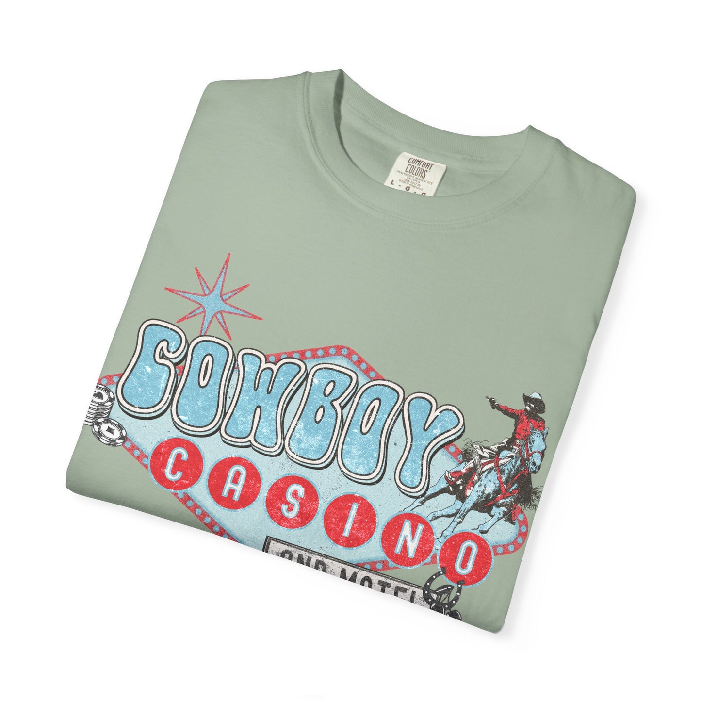 Vintage Cowboy T-shirt, Retro cowboy casino tshirt, western tee, festival tee