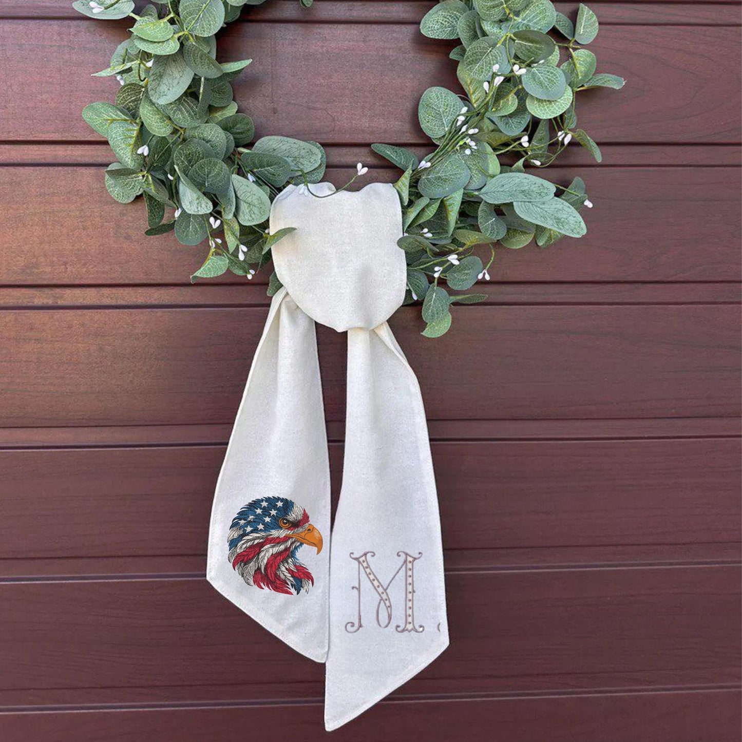 Holiday  wreath sash, bridal shower gift, house warming gift, wreath sash, mo... image 2