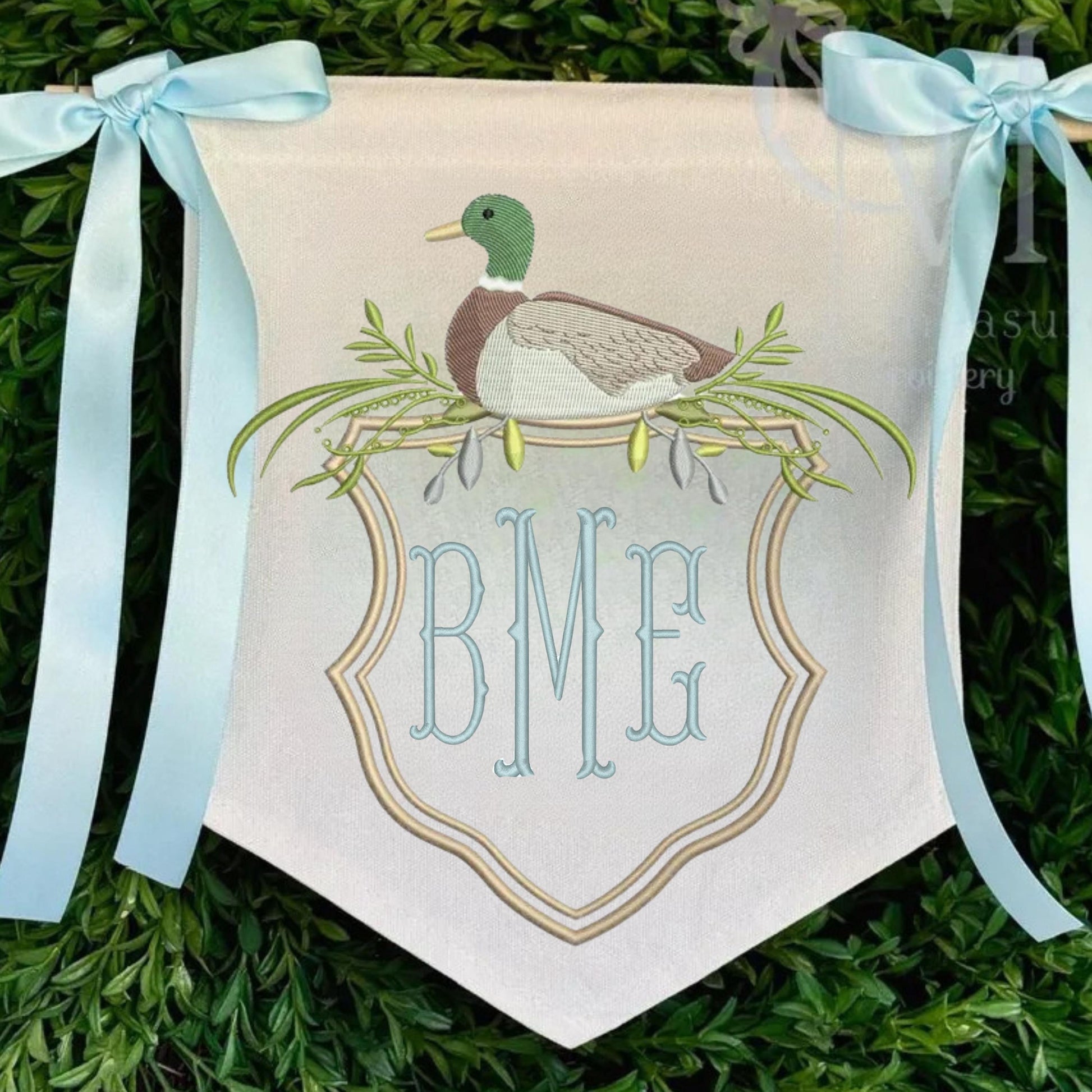 Custom labrador Embroidered Baby Banner, Birth Announcement, Hospital Door Si... image 2