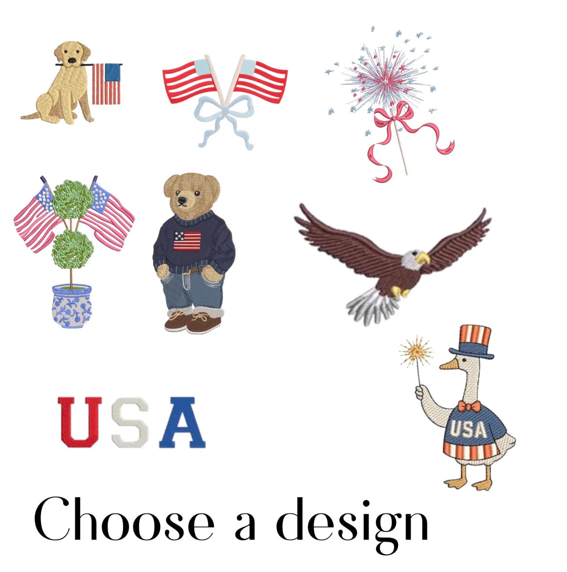 Custom 4th of July Wreath Sash | Patriotic Embroidered Door Sash | Personalized Independence Day Decor | Front Door Wreath Banner